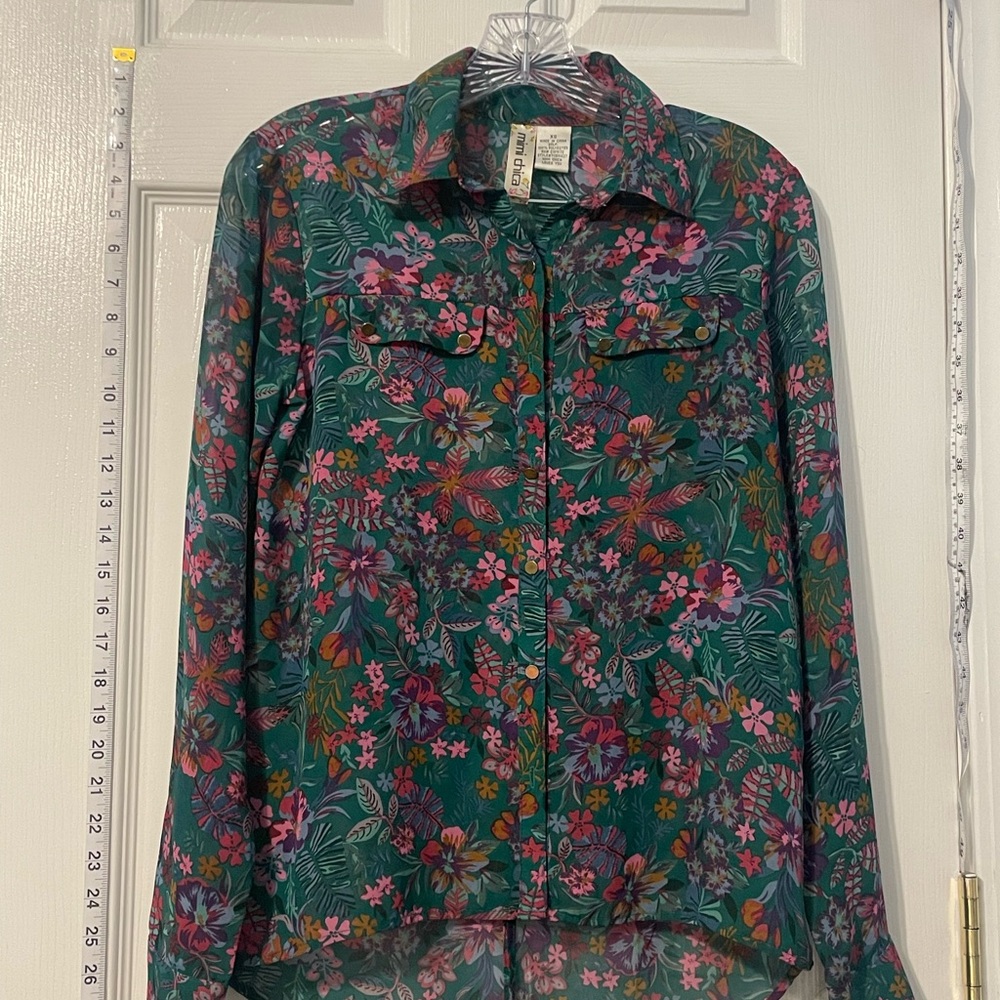 Mimi Chica Tropical Floral Shirt
